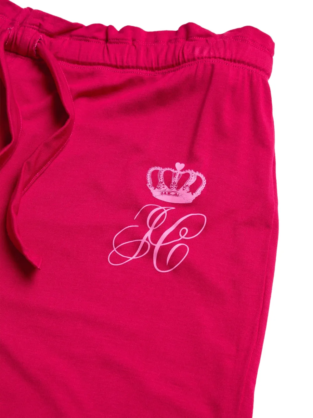 Juicy Couture Pyjama met ruches en logo-print Roze