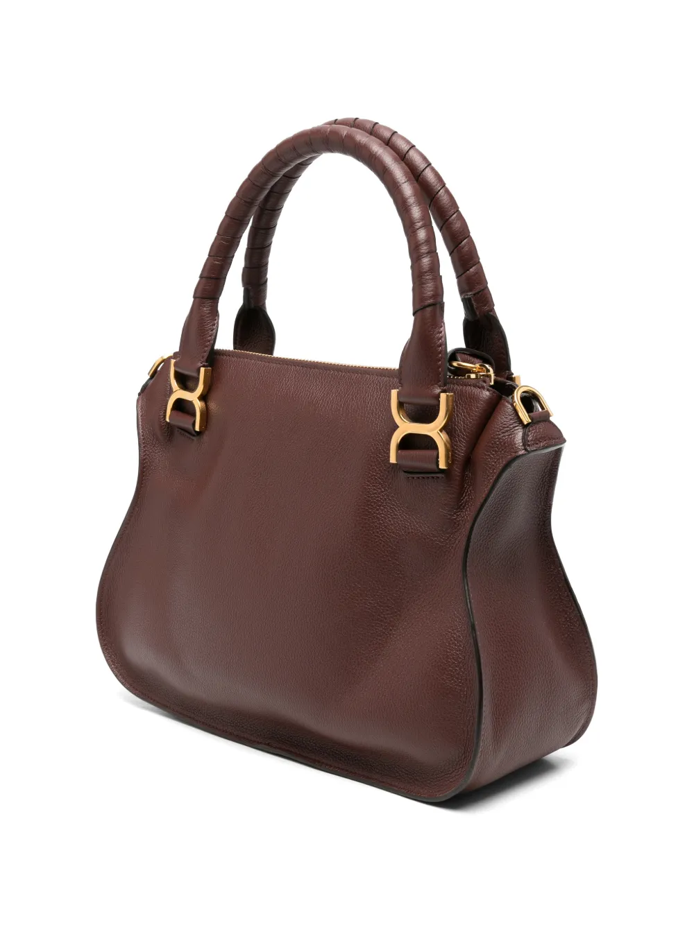 Chloé Marcie leather tote bag Bruin