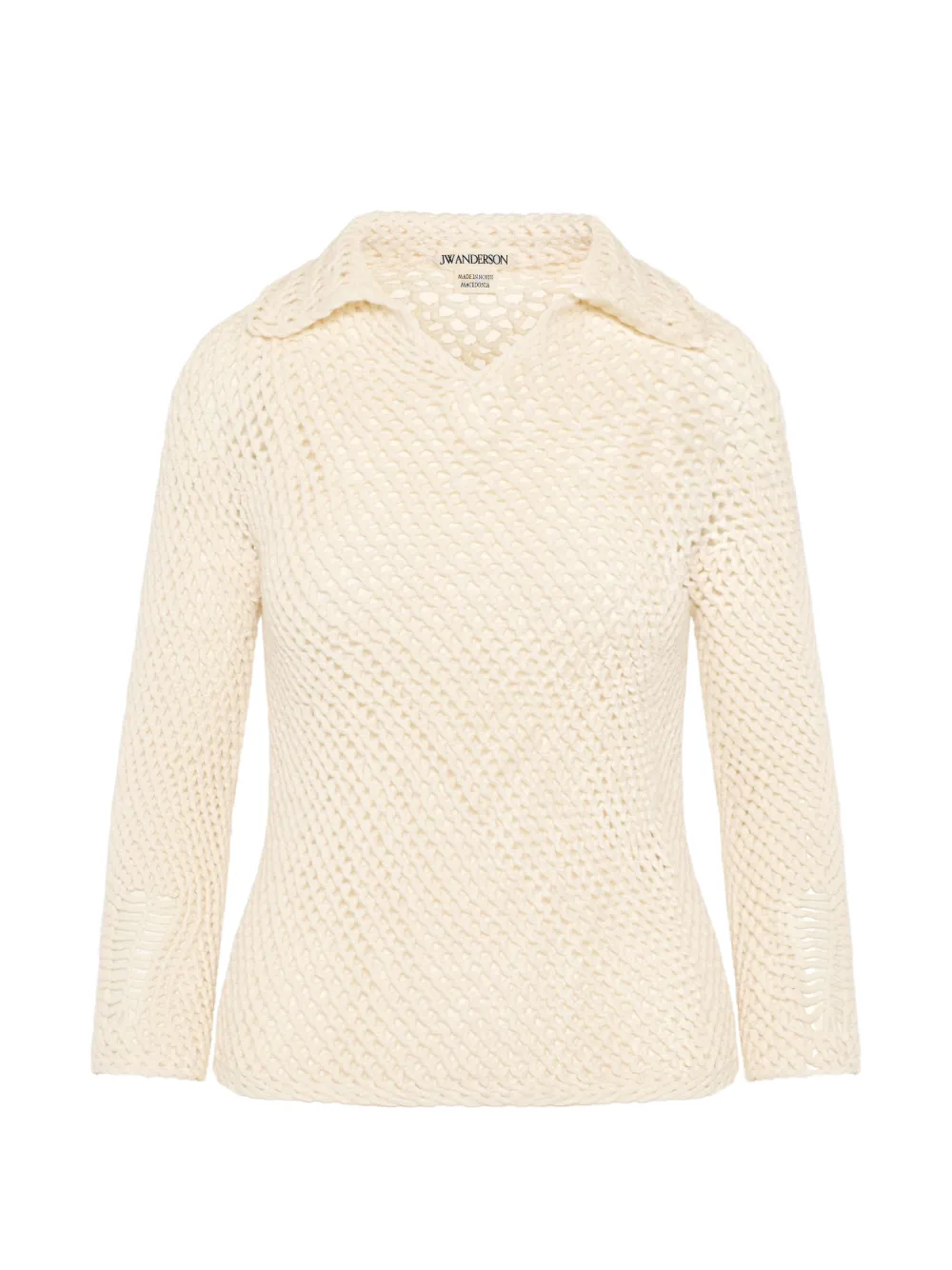 JW Anderson crochet wool sweater - Bianco