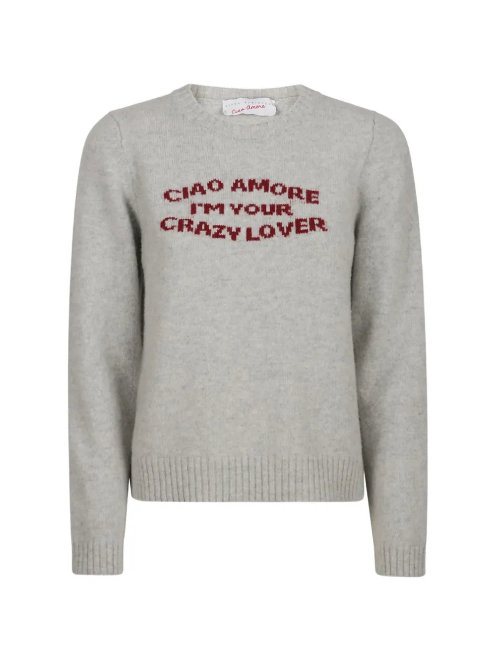 Giada Benincasa pull Crazy Lover en jacquard - Gris Giada Benincasa pull Crazy Lover en jacquard - Gris