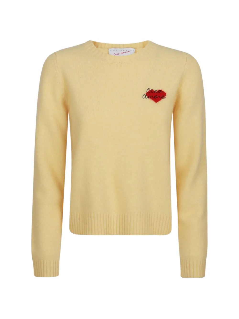 Giada Benincasa pull Heartbeat à col rond - Jaune Giada Benincasa pull Heartbeat à col rond - Jaune