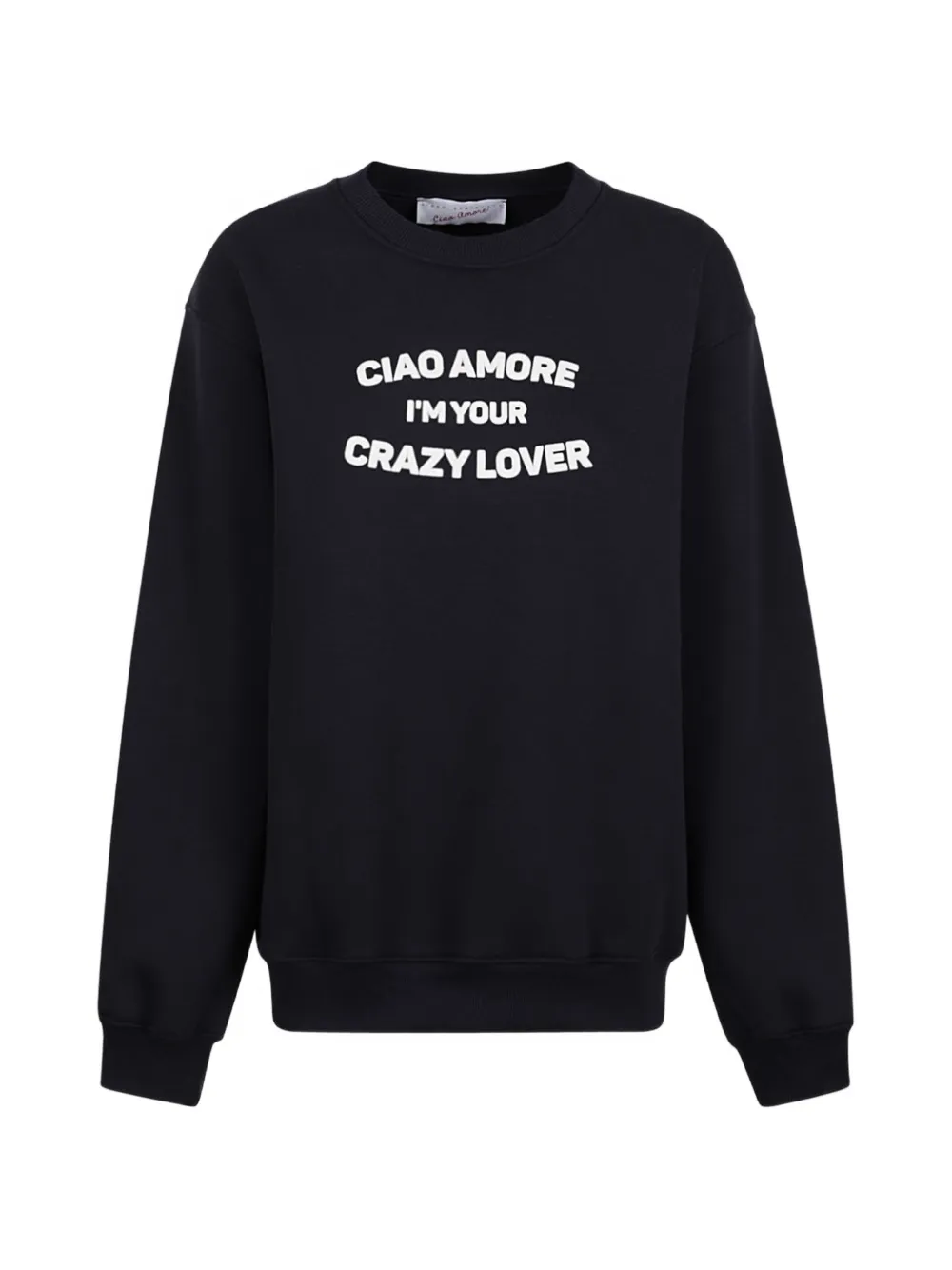 Giada Benincasa I'm Your Crazy Lover Sweatshirt mit rundem Ausschnitt - Blau