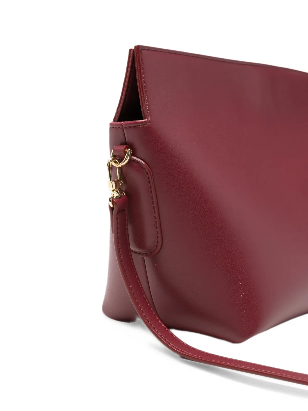Themoirè detachable-strap clutch bag Rood