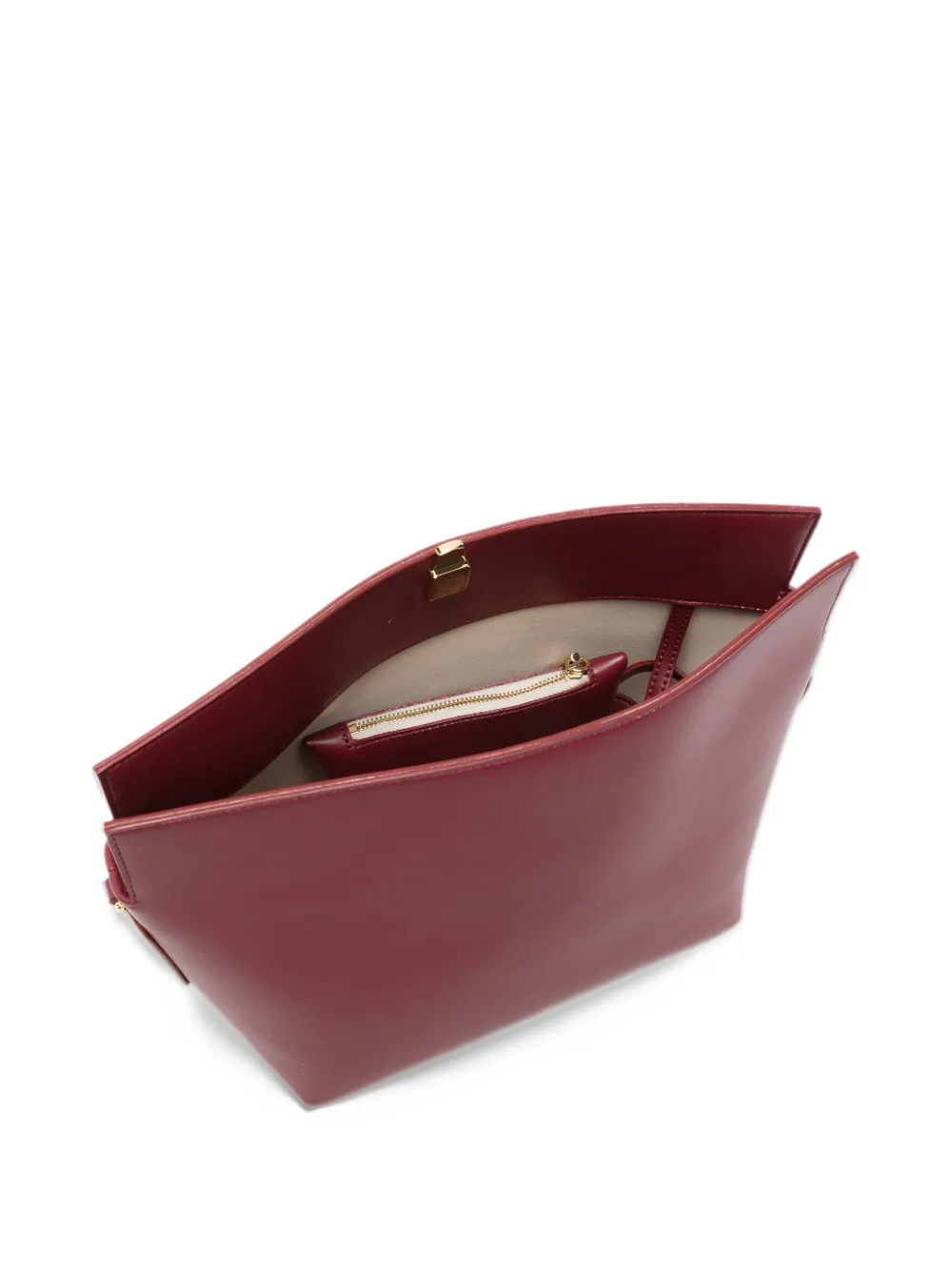Themoirè detachable-strap clutch bag Rood