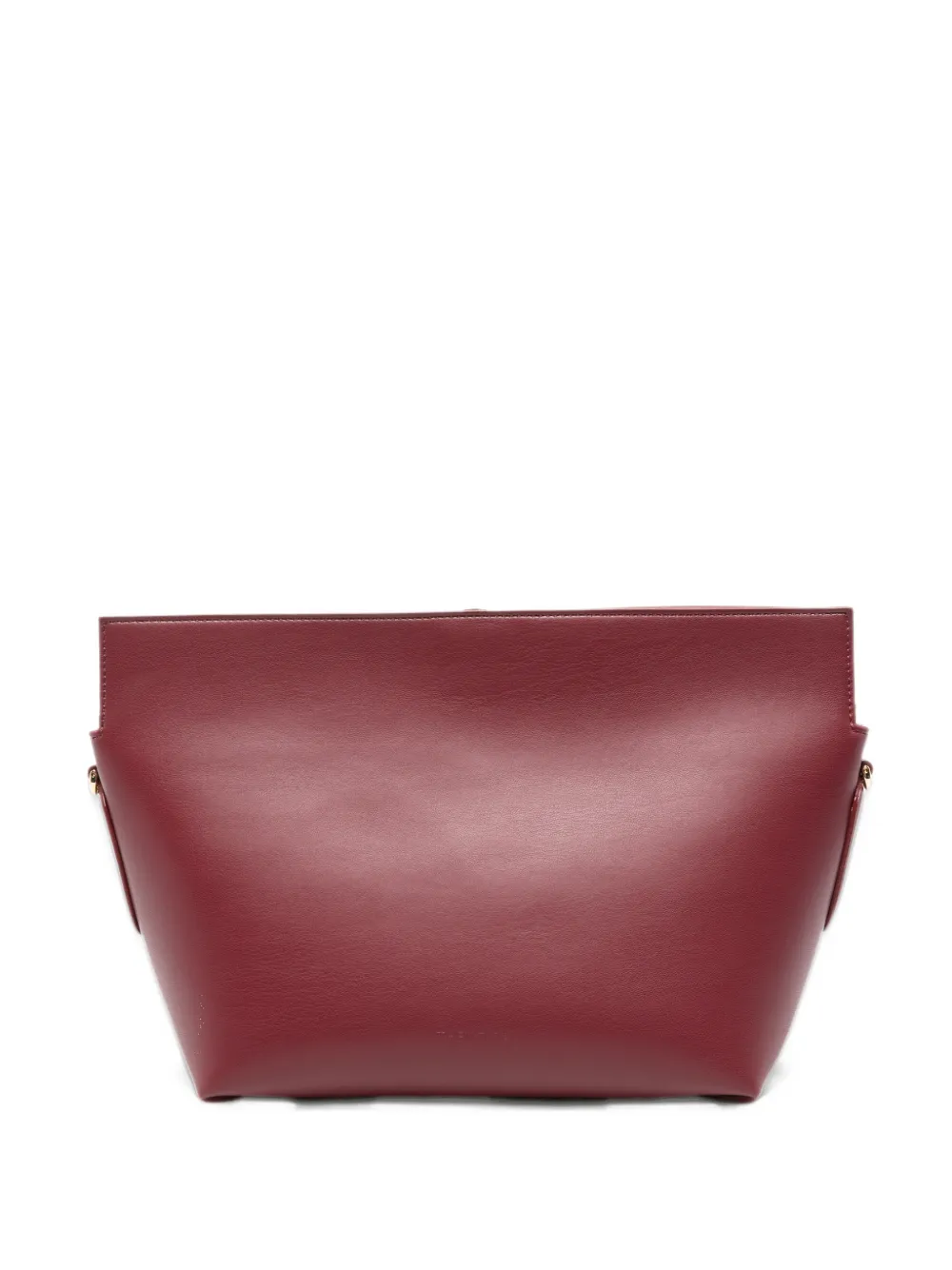 Themoirè detachable-strap clutch bag - Rosso