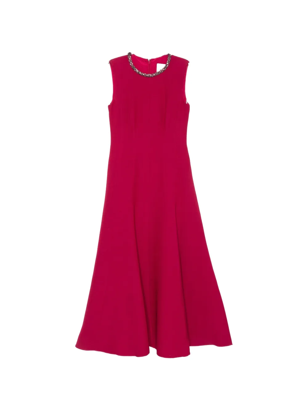 Roland Mouret crystal-embellished flared midi dress - Rosa