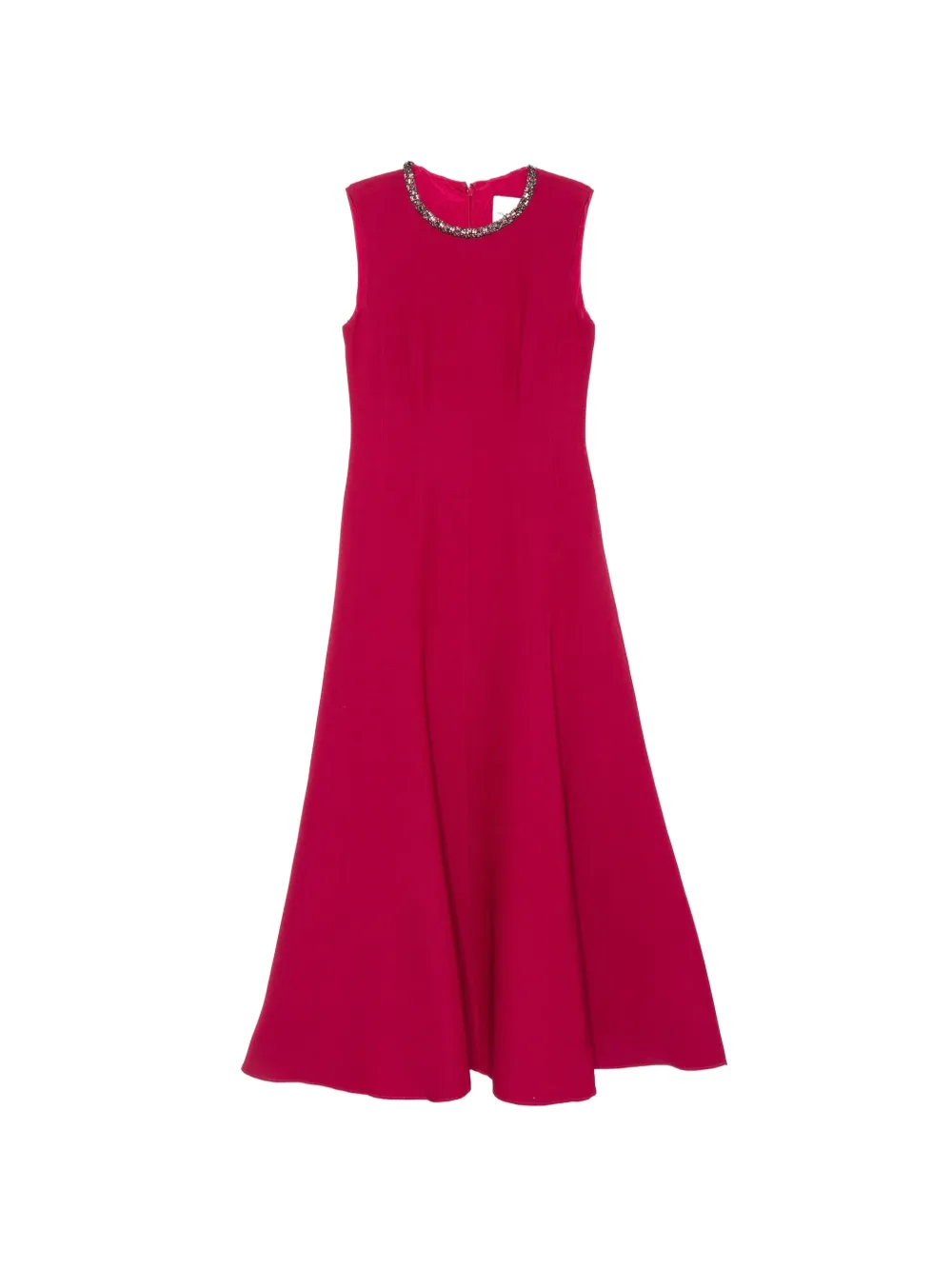 Roland Mouret crystal-embellished flared midi dress - Rosa