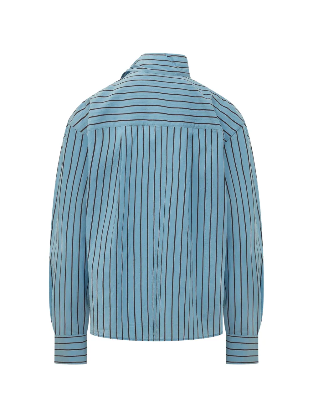 Tela Zafrina gestreepte blouse met strik Blauw