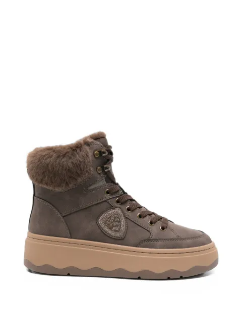 Blauer Maribel 02 faux-fur lace-up ankle boots