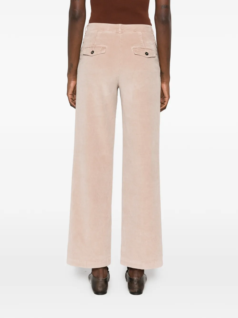 Peserico corduroy-effect trousers Beige