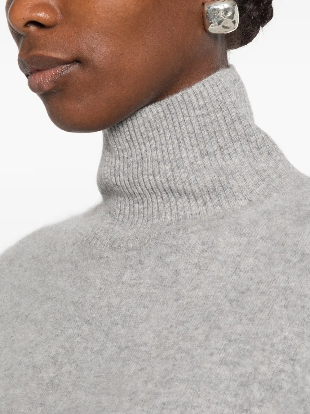 'S Max Mara high-neck knitted sweater Grijs