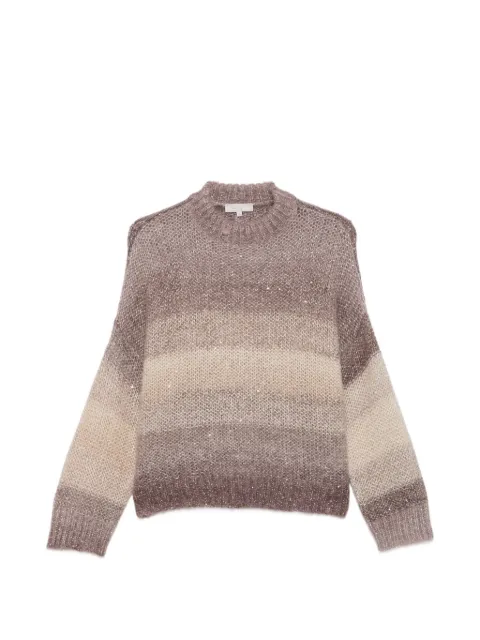 Antonelli Loira sequin-embellished striped sweater
