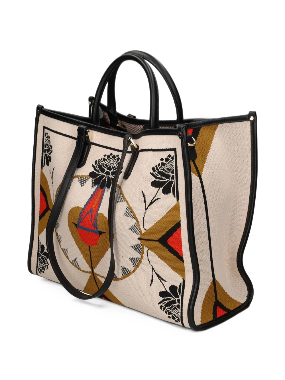 MY BEST BAG Shopper met bloemen-intarsia Roze