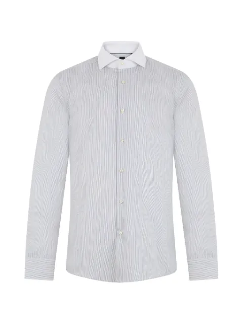 BOSS striped long-sleeve shirt