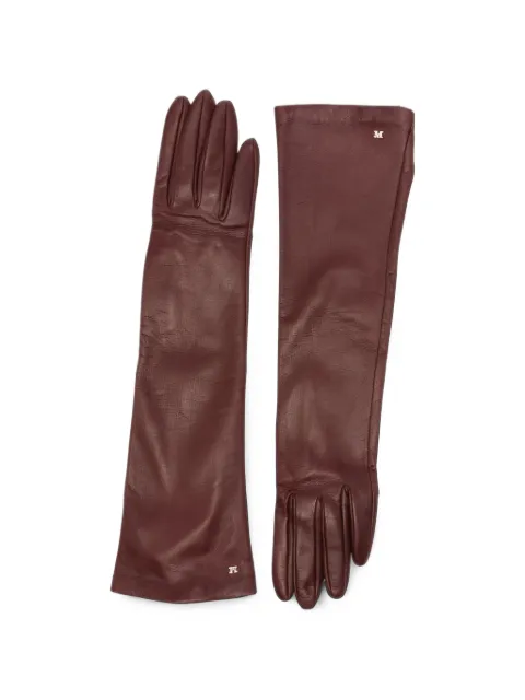 Max Mara Afidee logo-plaque gloves