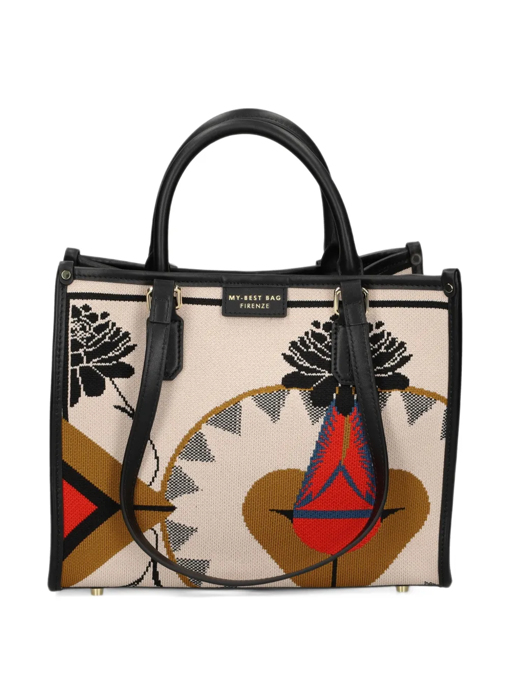 MY BEST BAG Shopper met grafische print Roze