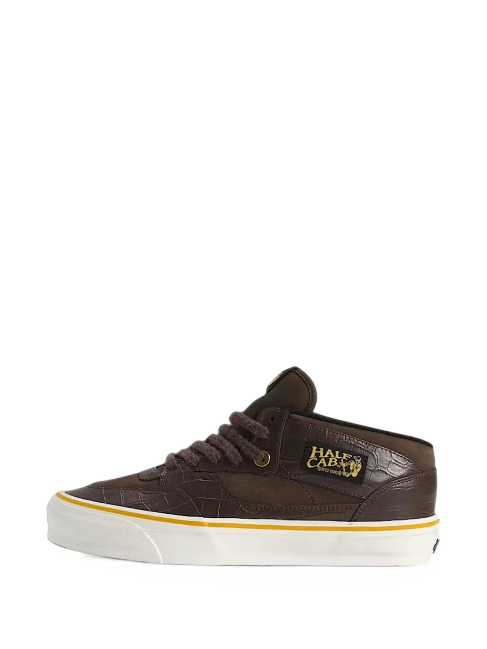 Vans Half Cab Reissue 33 crocodile-effect sneakers - Marrone