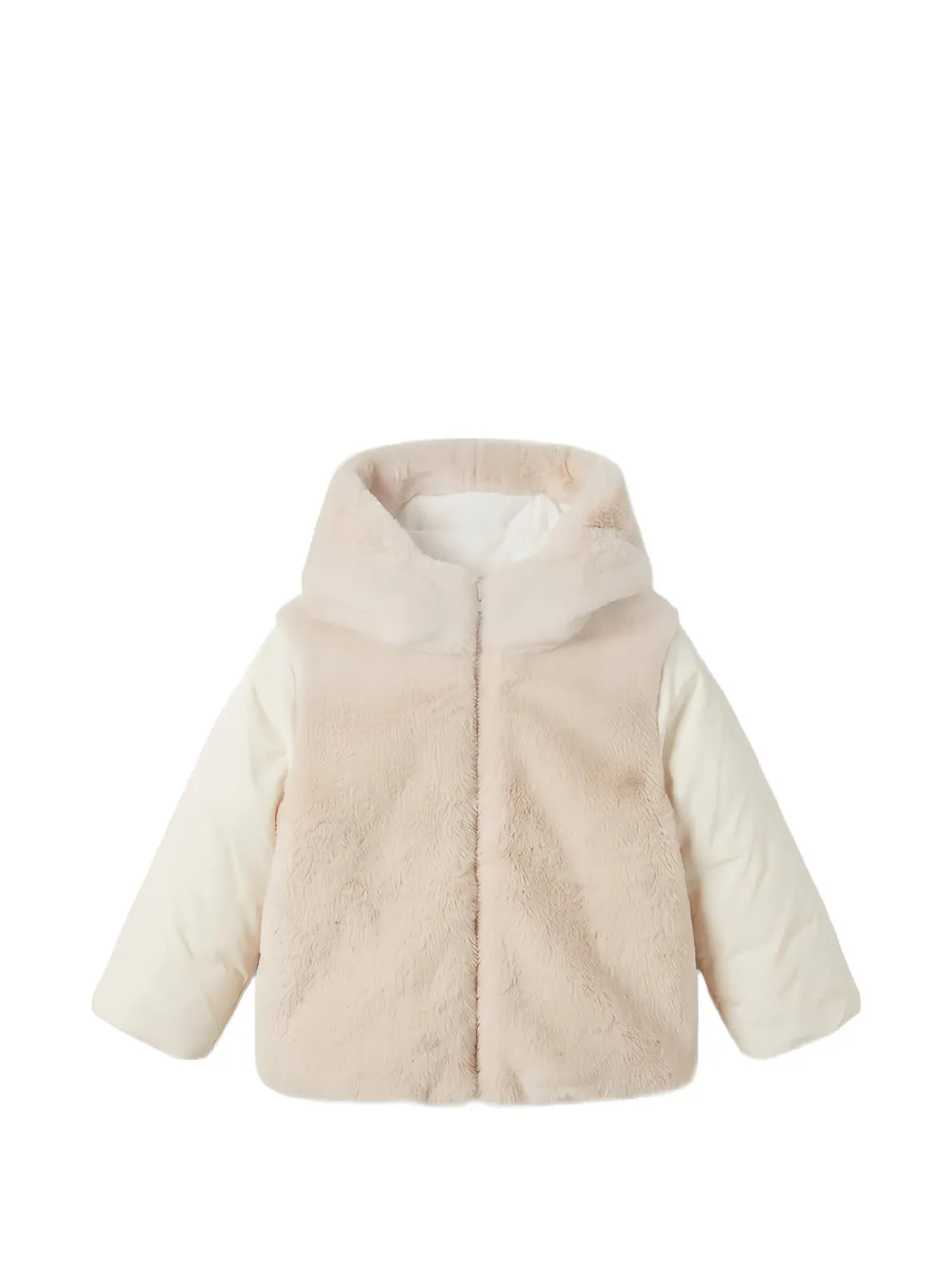 Il Gufo faux-fur quilted jacket - Toni neutri