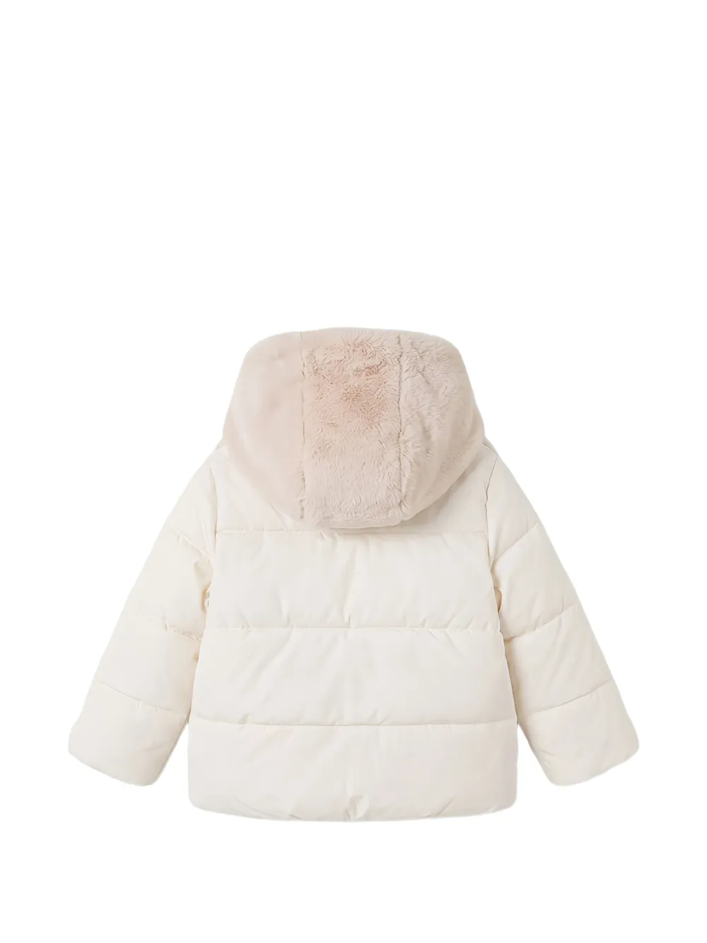 Il Gufo faux-fur quilted jacket Beige