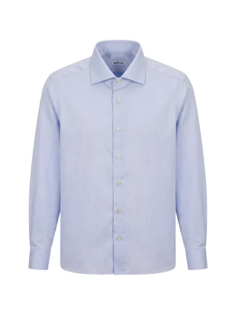 Kiton spread-collar long-sleeve shirt
