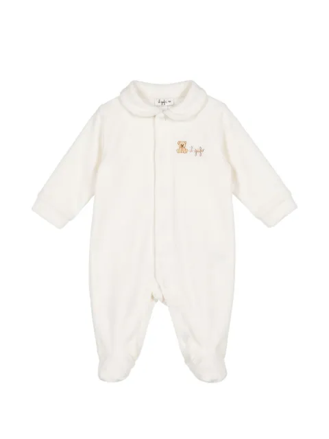 Il Gufo embroidered footed romper