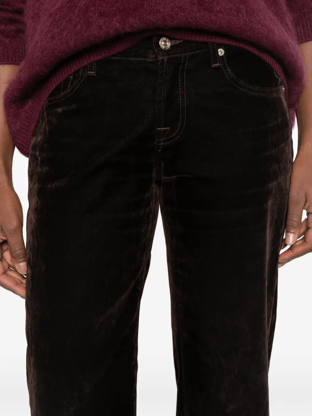 7 For All Mankind low straight-leg jeans Bruin