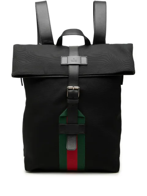 Gucci Pre-Owned 2000-2015 Canvas Techno Web Fold Over backpack