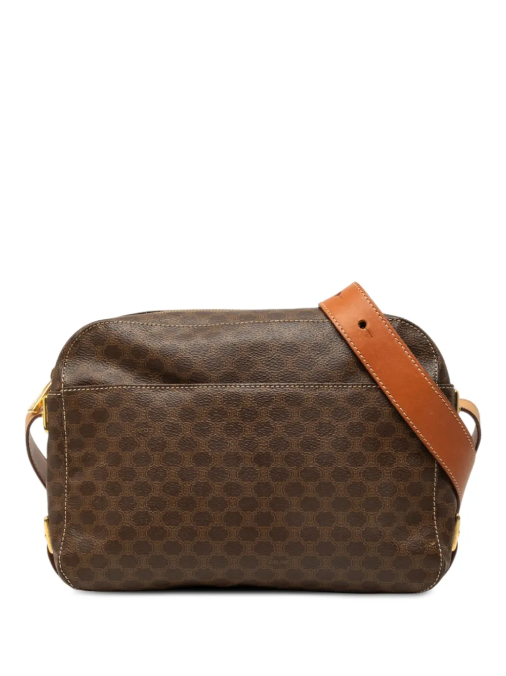 Celine Pre-Owned 1995 Macadam Coated Canvas crossbody bag - Braun