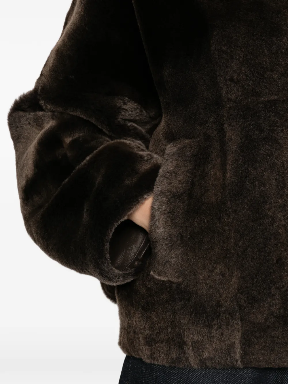 Yves Salomon hooded button-fastening jacket Bruin