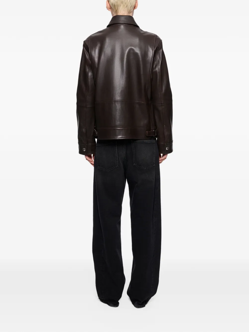 STAND STUDIO Veda leather jacket Bruin