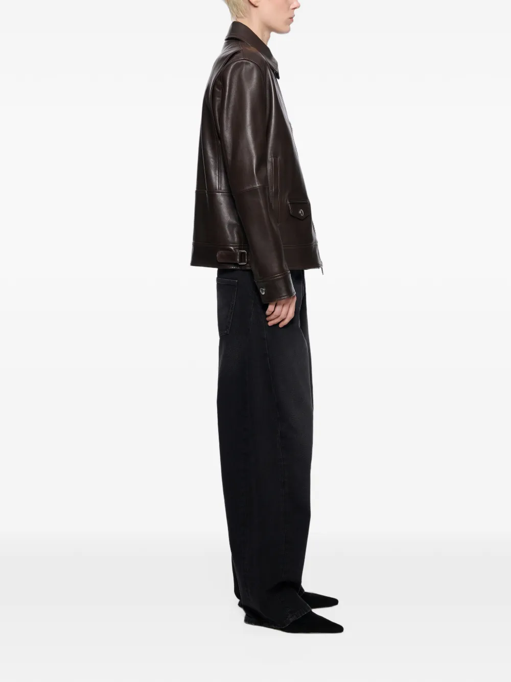 STAND STUDIO Veda leather jacket Bruin