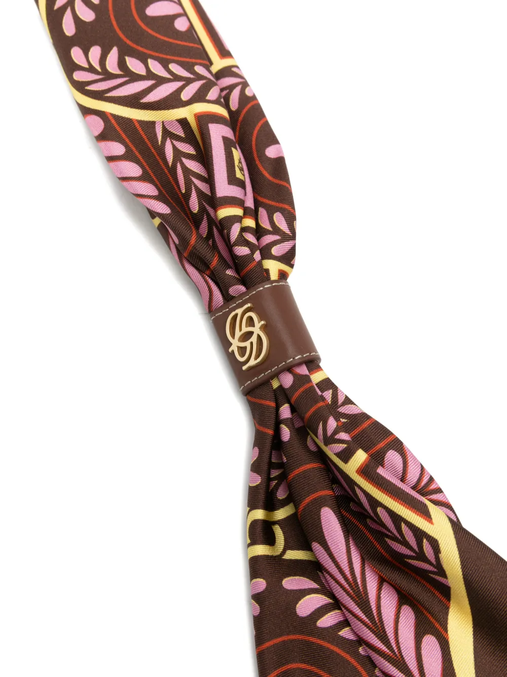 Drôle De Monsieur printed scarf Bruin