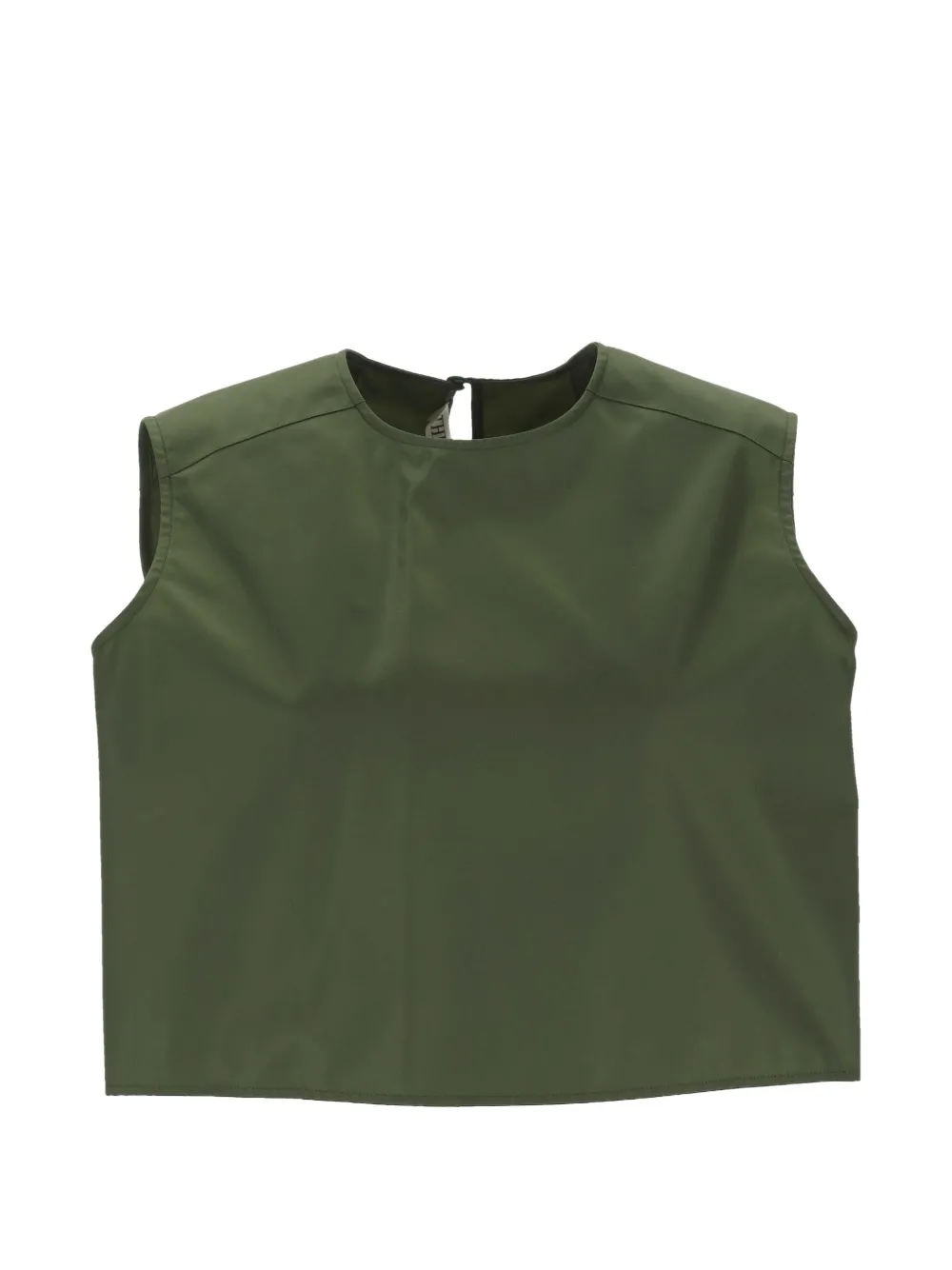 The Erose sleeveless round-neck top - Verde