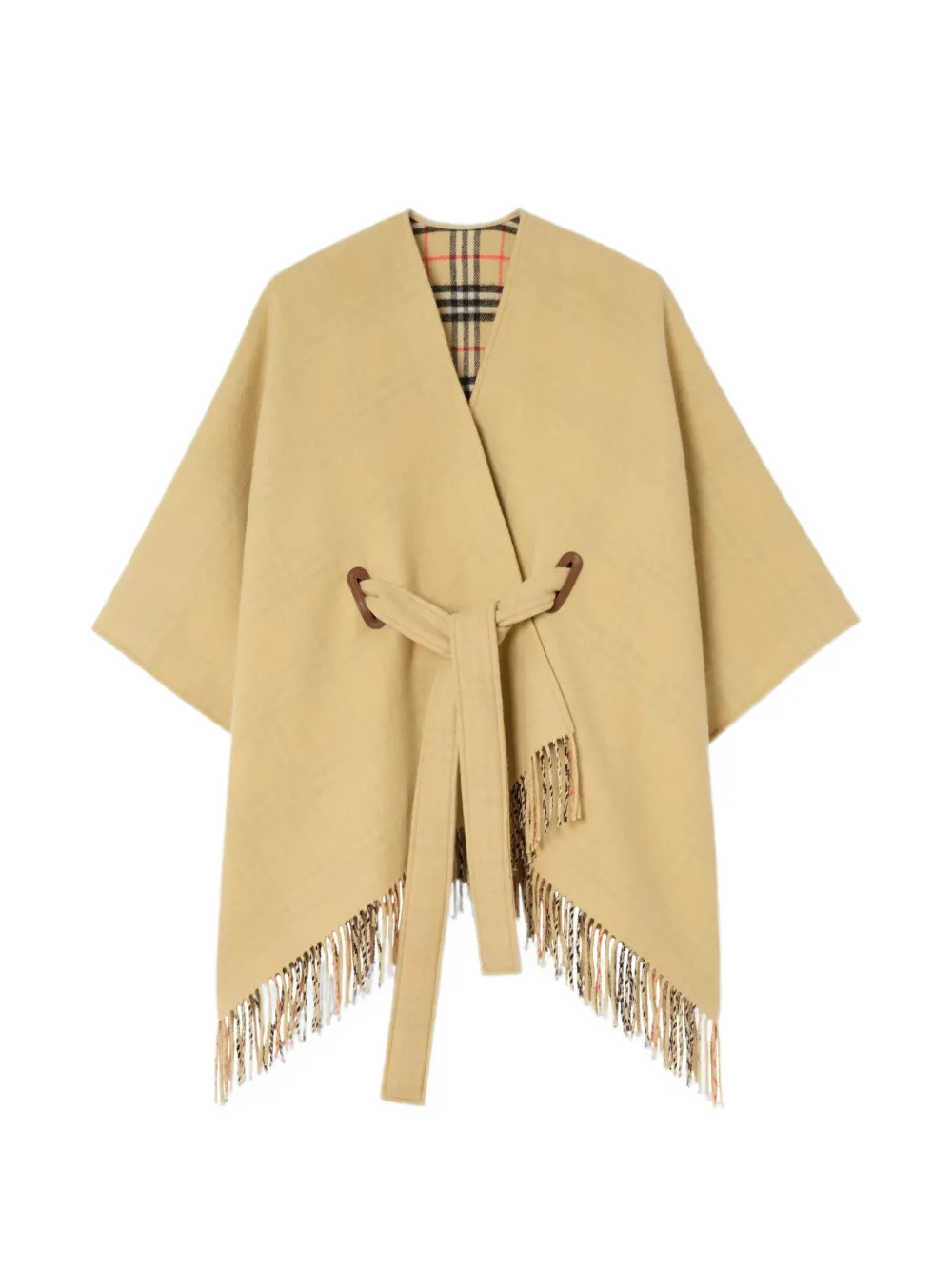 Burberry wool Tay cape - Nude