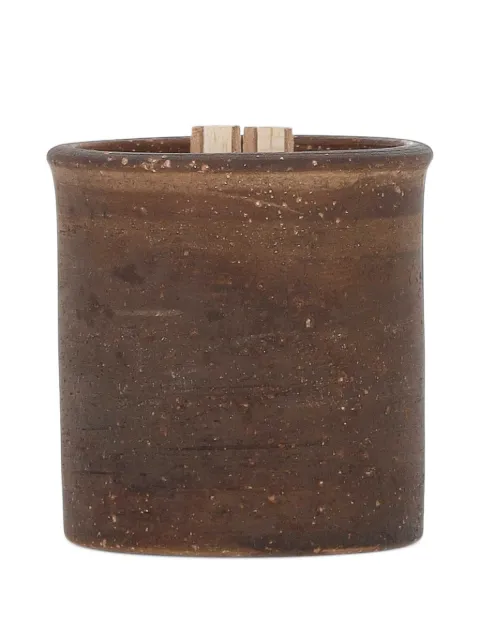 The Erose textured-finish wood-wick candle