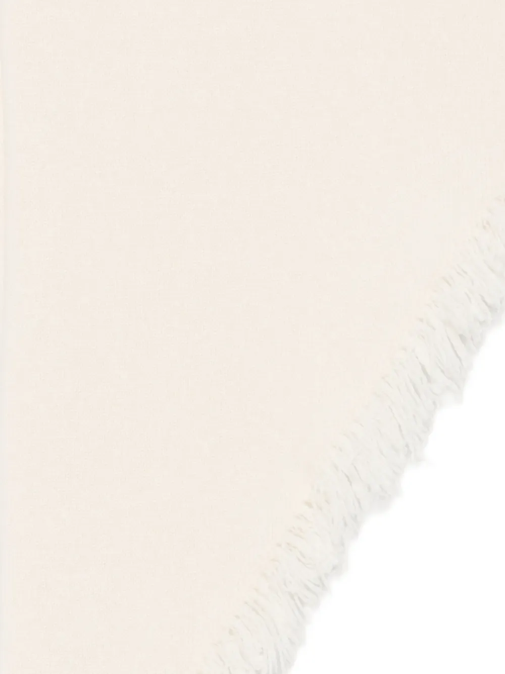 Uma Wang fringed triangle scarf Beige
