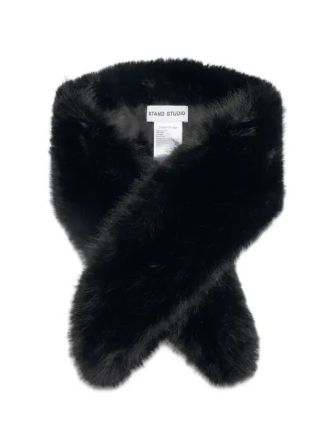 STAND STUDIO Zofia faux-fur collar