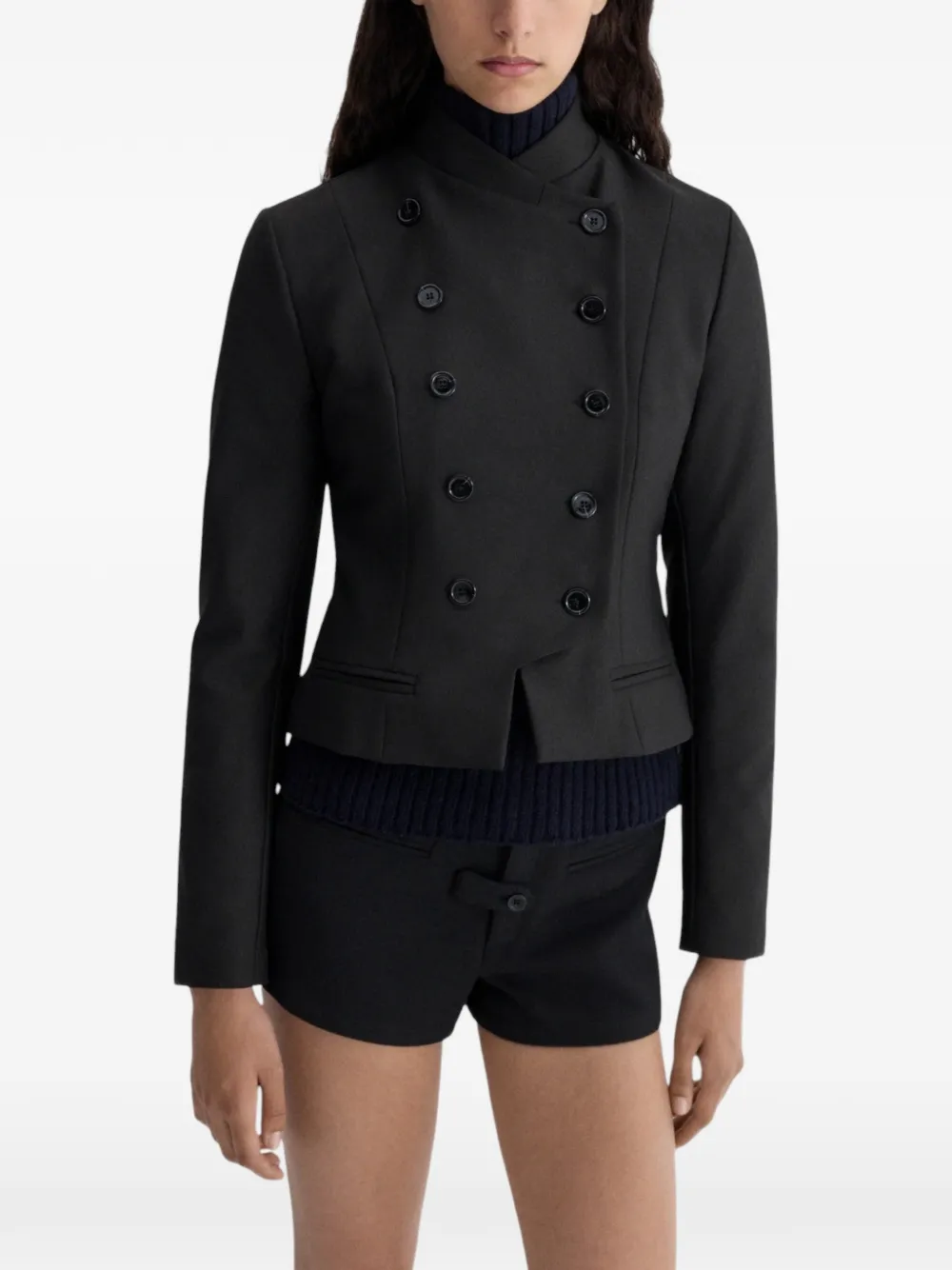 Gimaguas Christy double-breasted jacket Zwart