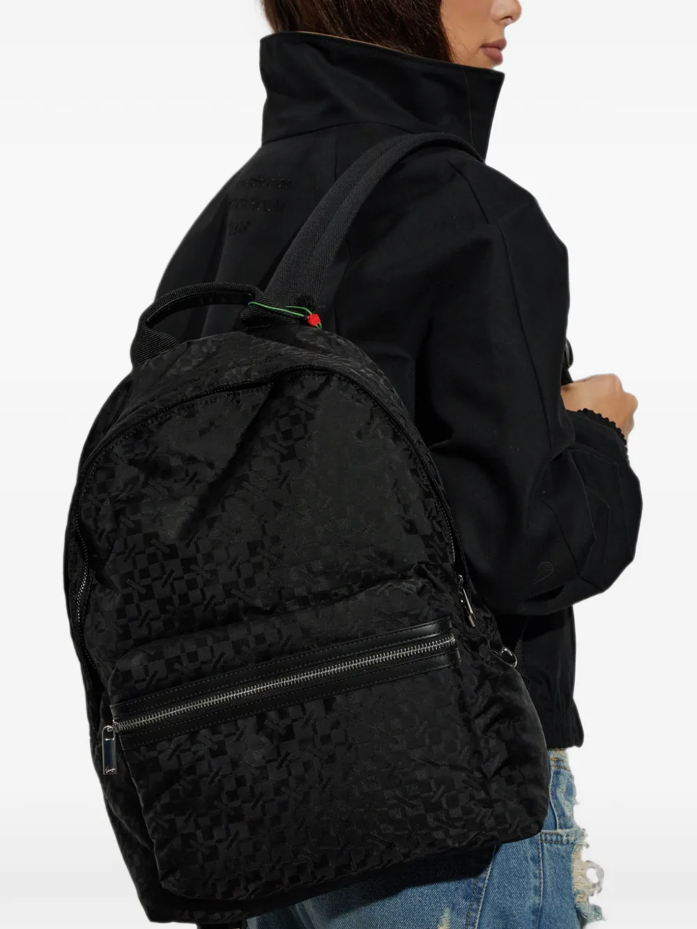 Kenzo monogram-jacquard backpack Zwart
