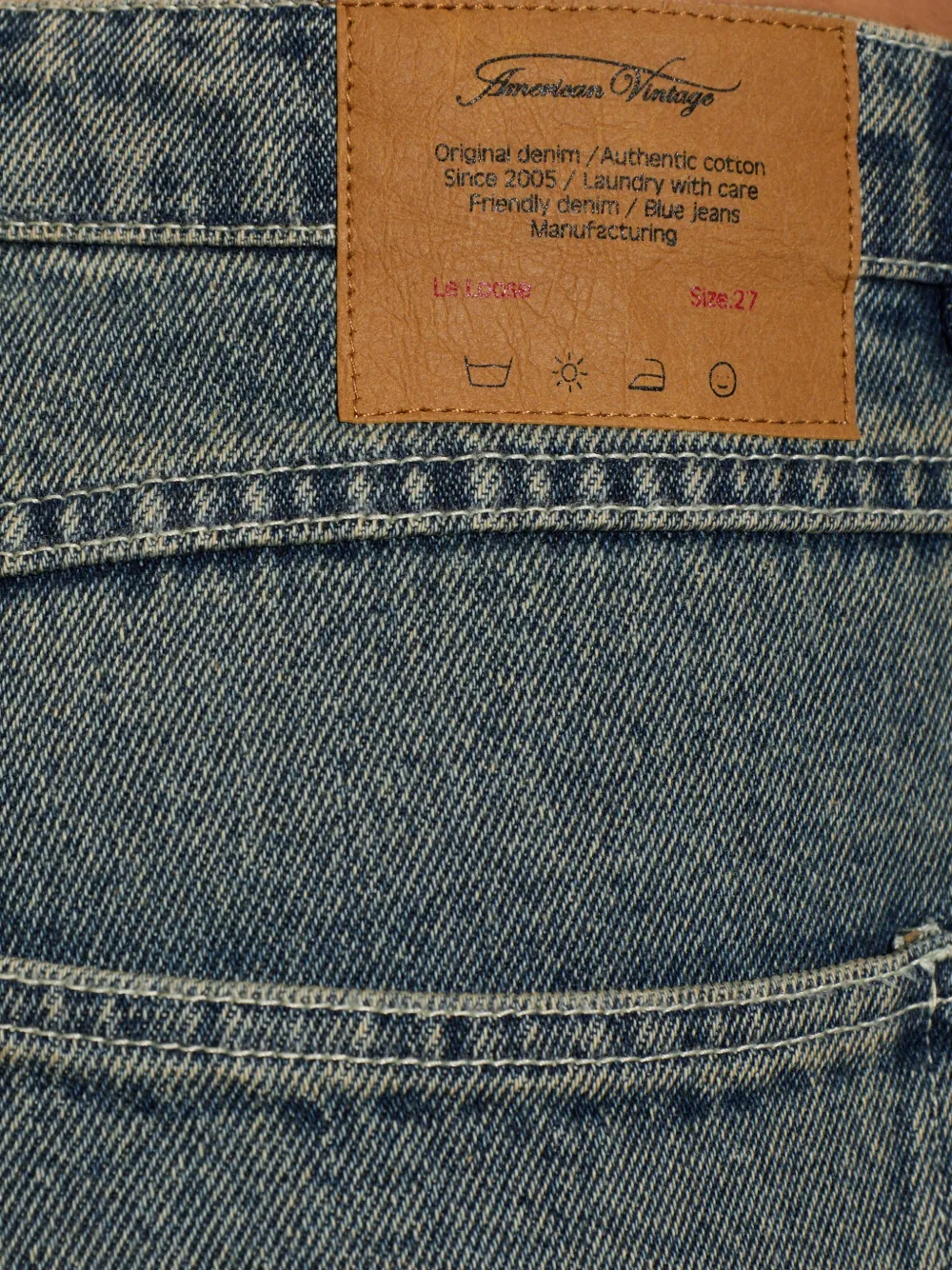 American Vintage Arlow jeans Blauw
