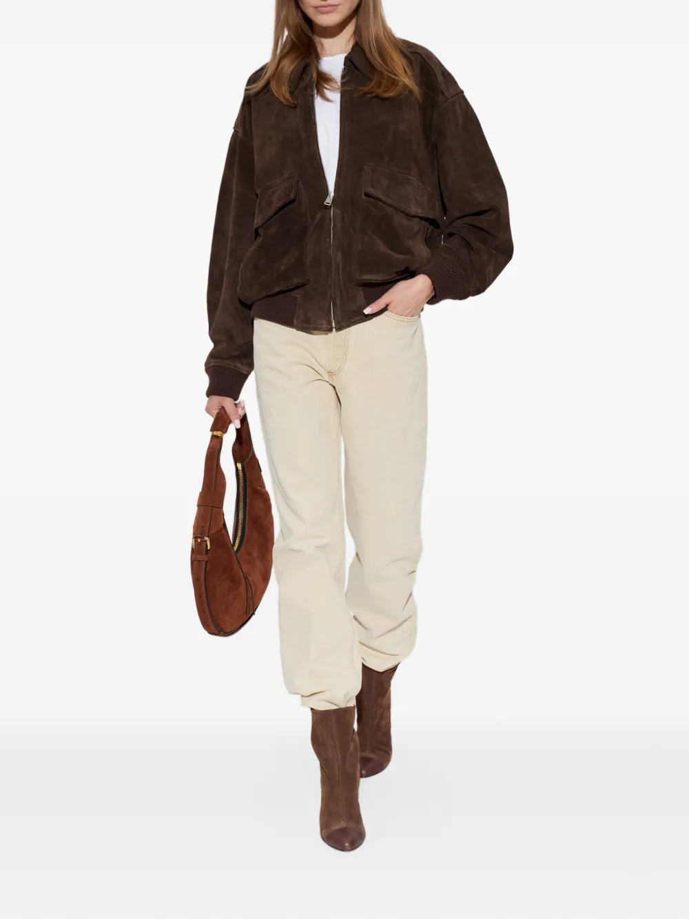 Citizens of Humanity Vivienne suede jacket Bruin
