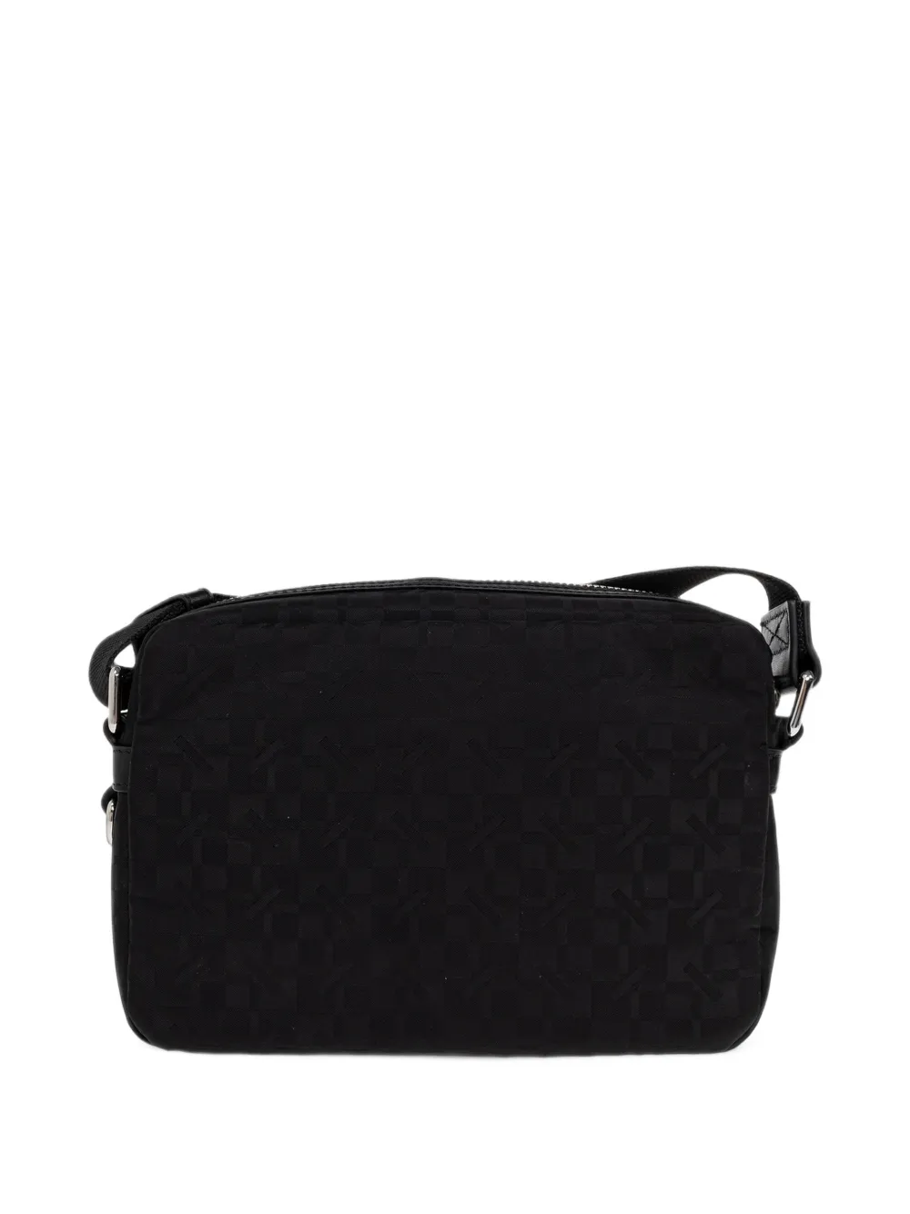 Kenzo monogram-jacquard messenger bag Zwart