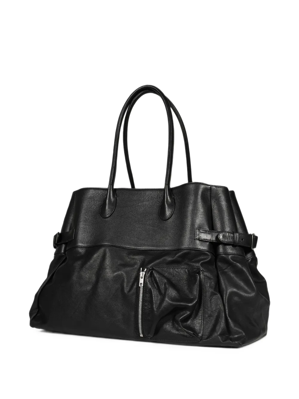 ALEXANDER DIGENOVA buckle-detail leather shoulder bag - Black
