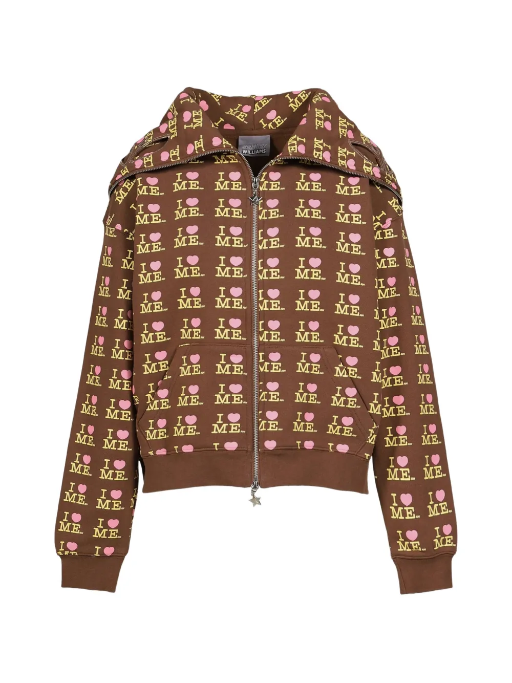 Ashley Williams I Heart Me Butterfly hoodie - Brown