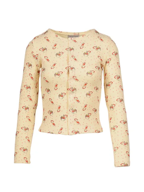 Ashley Williams Deer-print cardigan