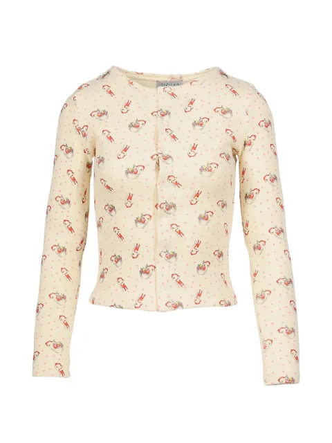 Ashley Williams Cardigan mit Hirsch-Print