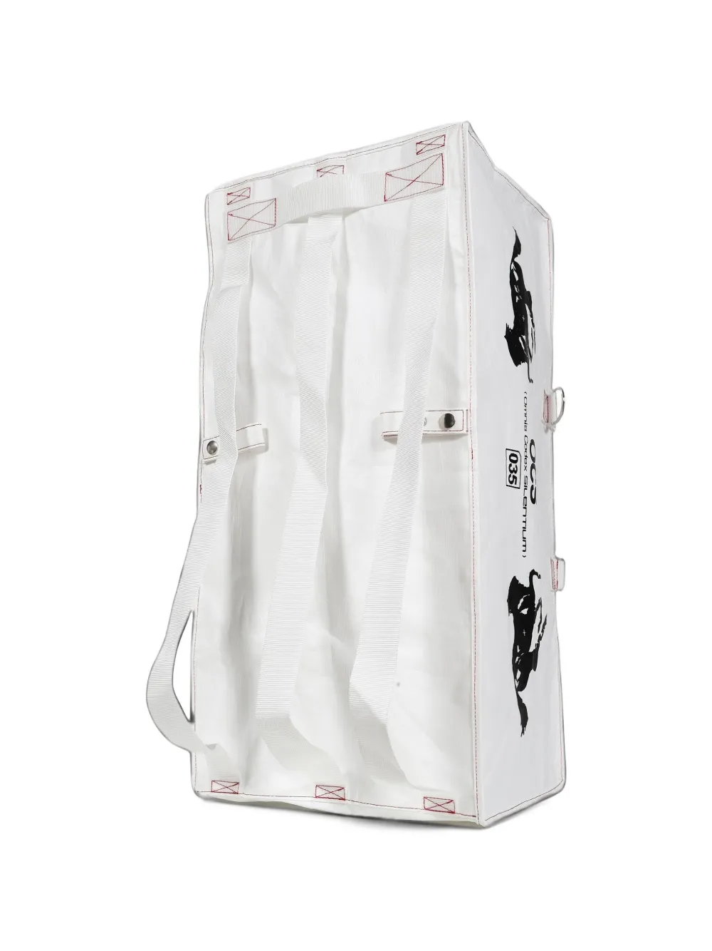 John Doe logo-print backpack Wit