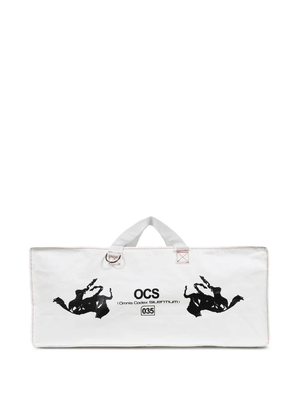 John Doe logo-print backpack Wit