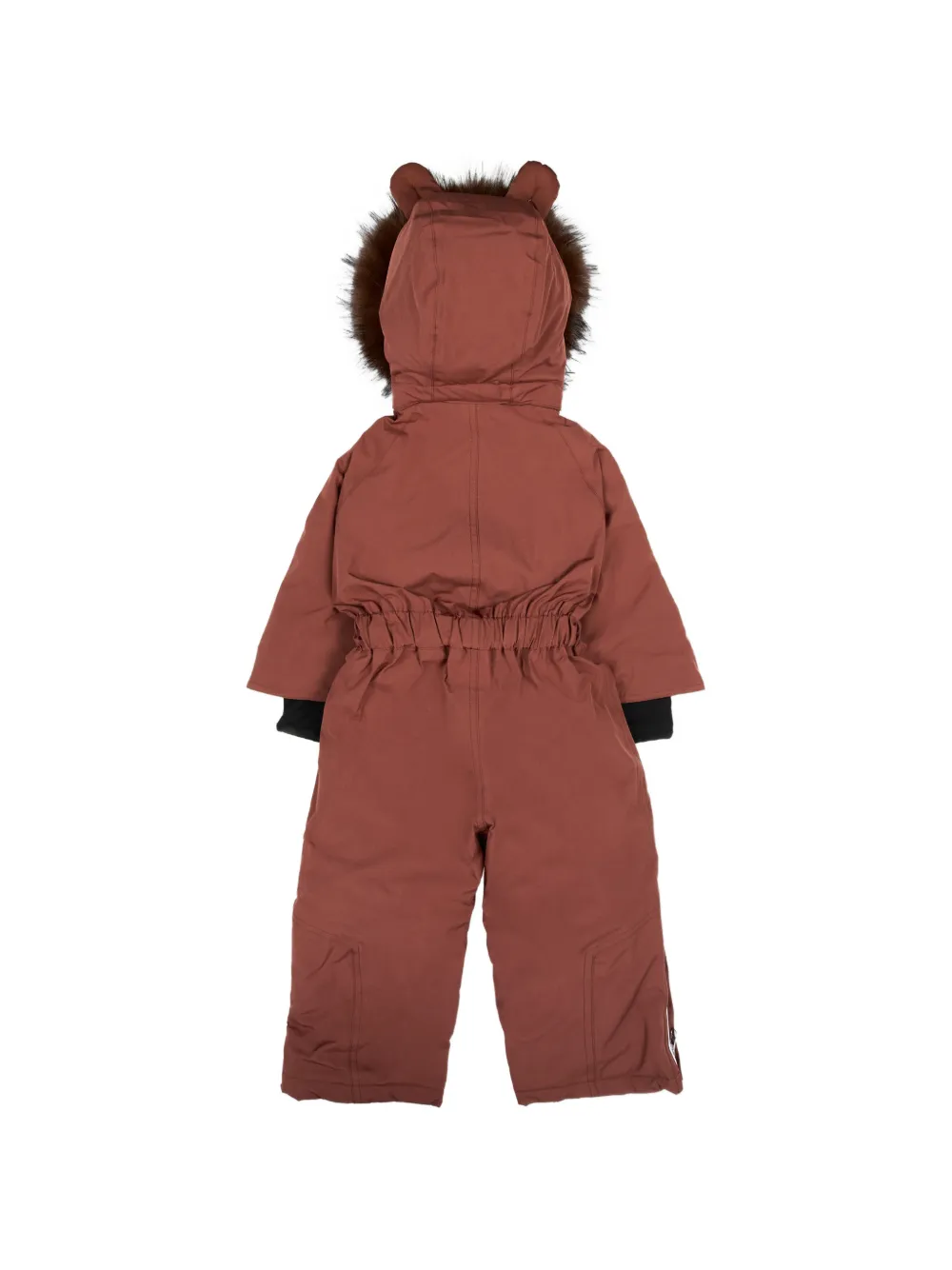 Roarsome Grizz The Bear faux-fur trim snowsuit Bruin