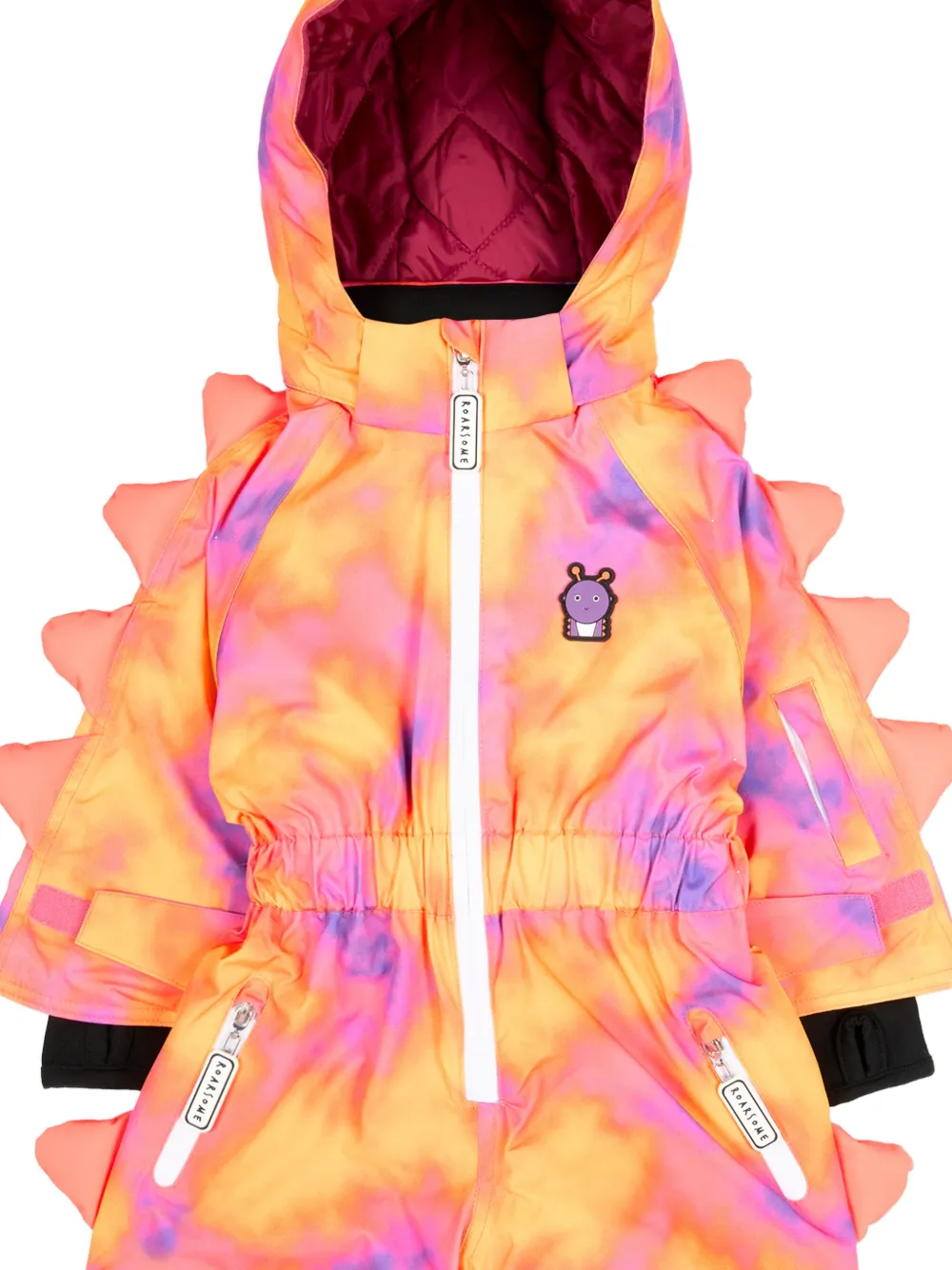 Roarsome Alien Solar flare snowsuit Oranje